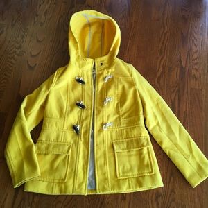 Yellow Button Down Coat